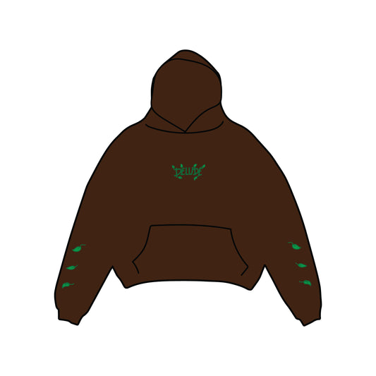 Plant Hoodie "brown"